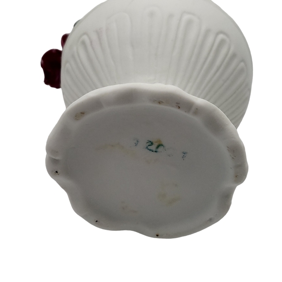 Capodimonte Style Floral Porcelain Vase 5" - Picture 6 of 10